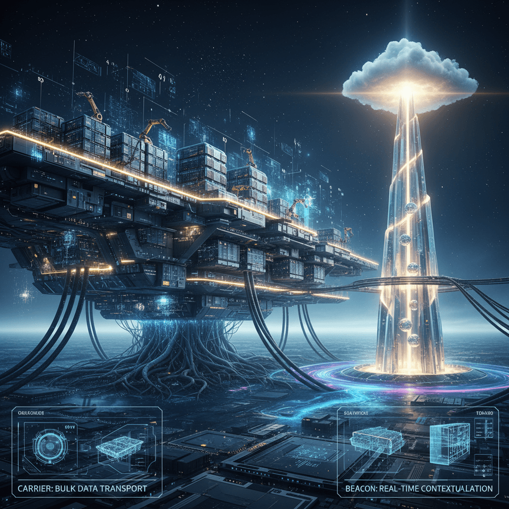 The carrier and the beacon
