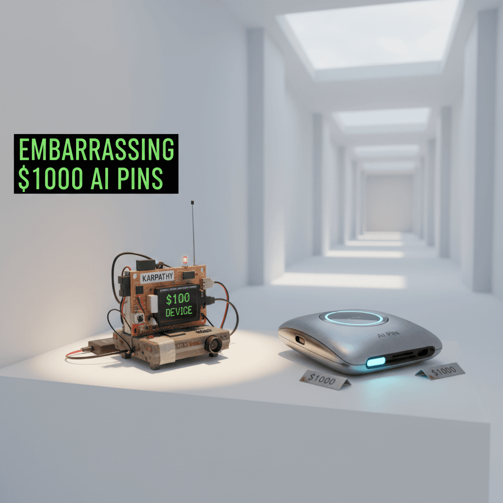 Karpathy's $100 Device is Embarrassing $1000 AI Pins